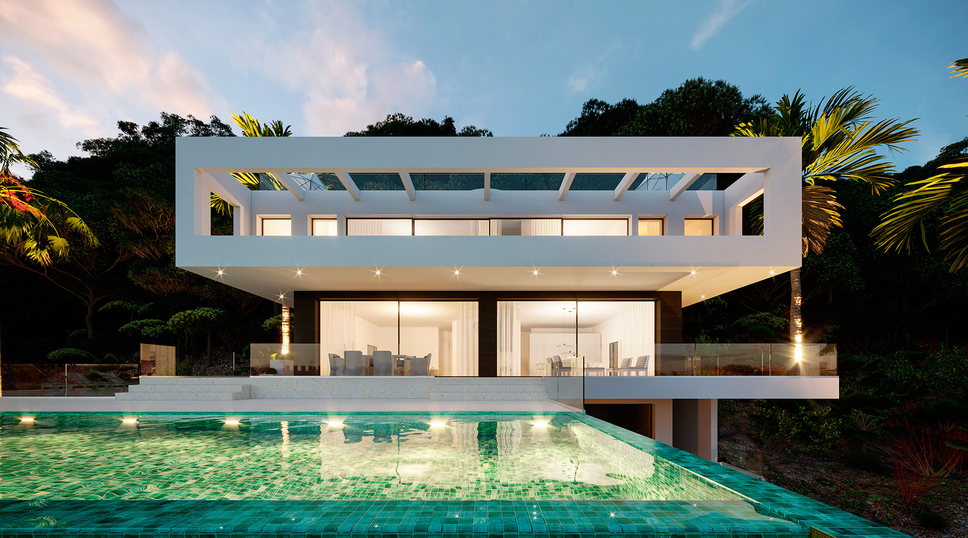 Nueva villa de lujo con vistas a la bahia de Palma en Son Vida