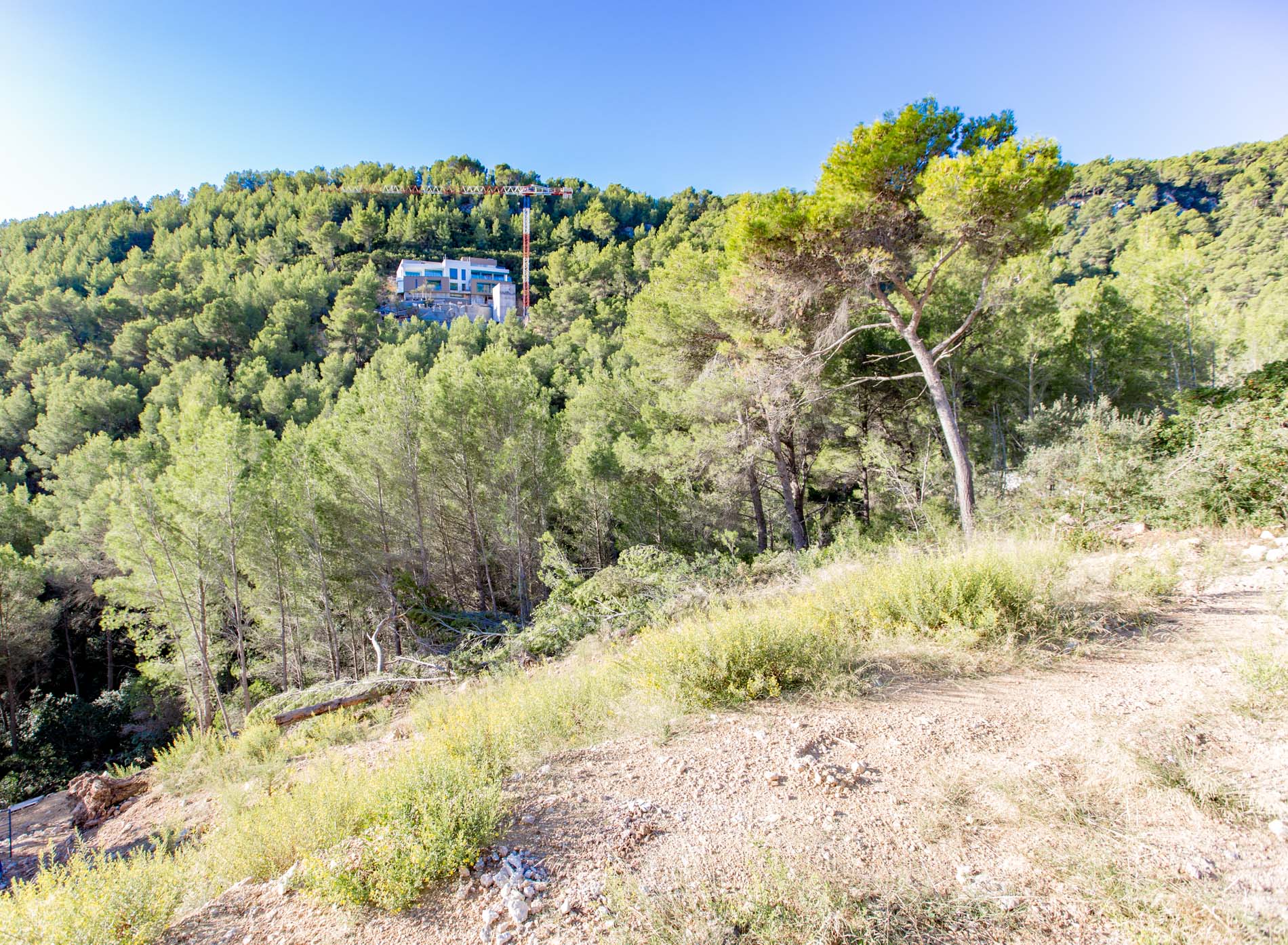 Impresionante proyecto de villa de lujo con licencia con vista a la bahía y la ciudad de Palma en Son Vida. Se puede empezar a construir ya!