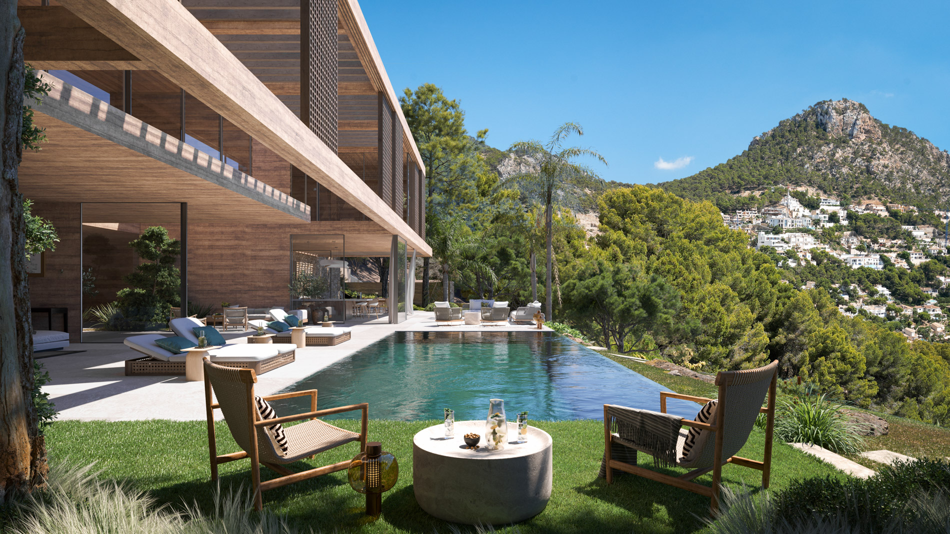 Grundst\u00fcck in S\u00fcdlage mit spektakul\u00e4rem Meerblick in Puerto de Andratx