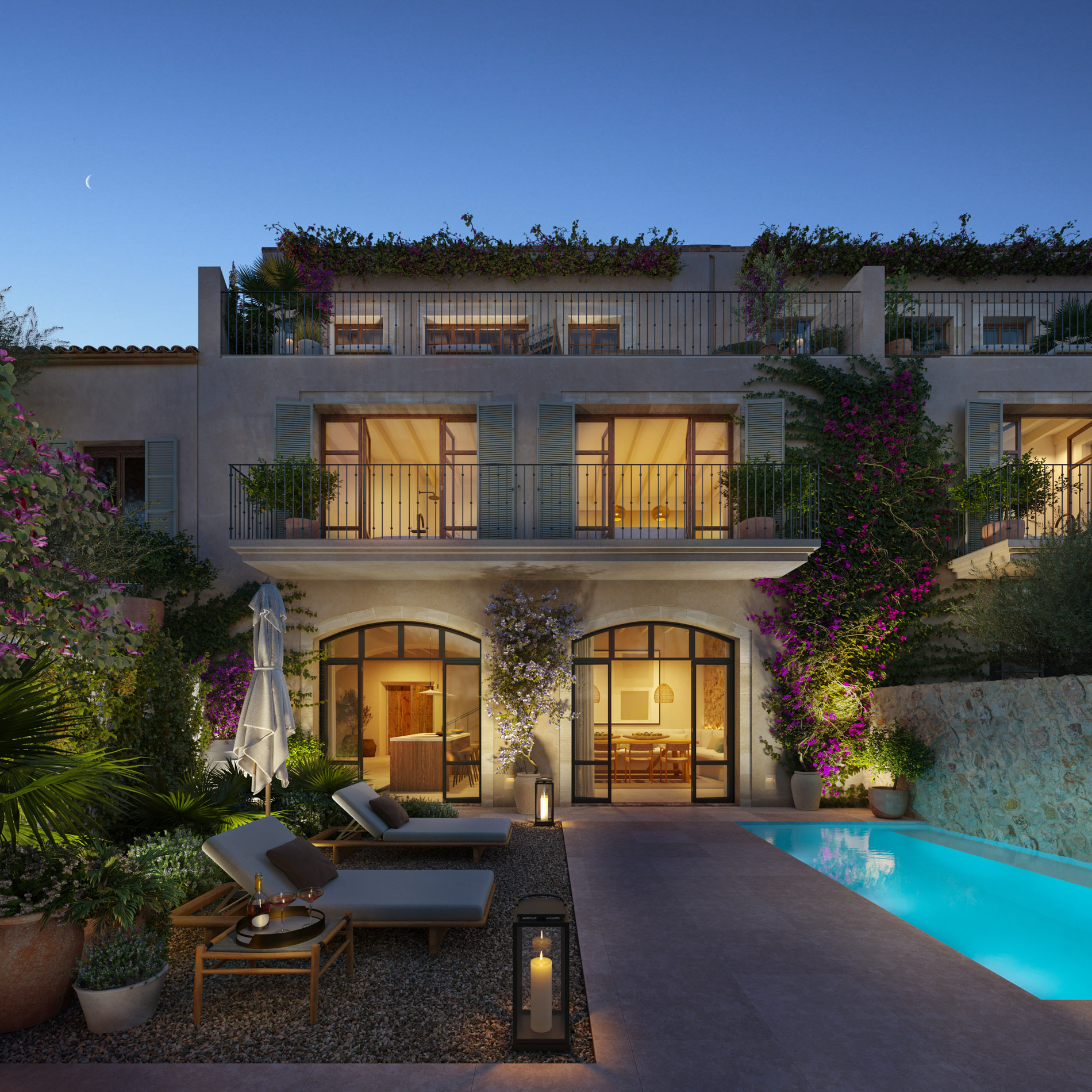 Casa de pueblo, a un relajado paseo del corazón del pueblo en Santa Maria