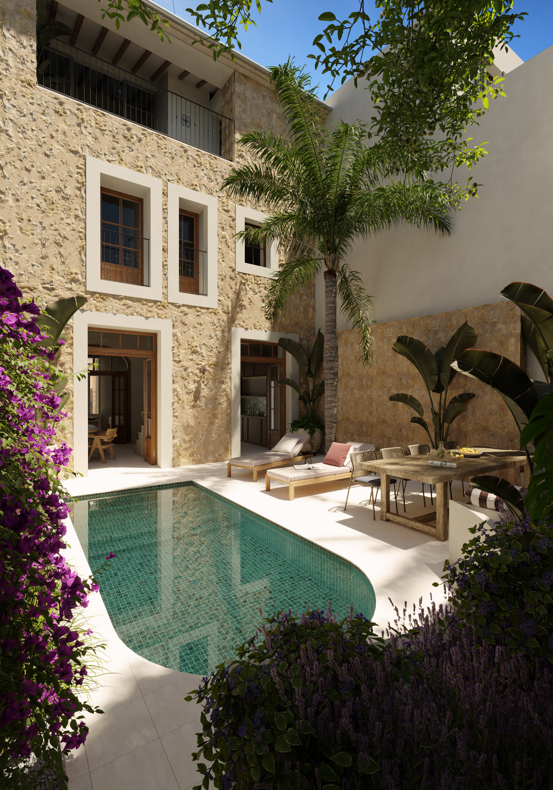 Casa de pueblo restaurada en Bunyola: refugio de elegancia en la Tramuntana