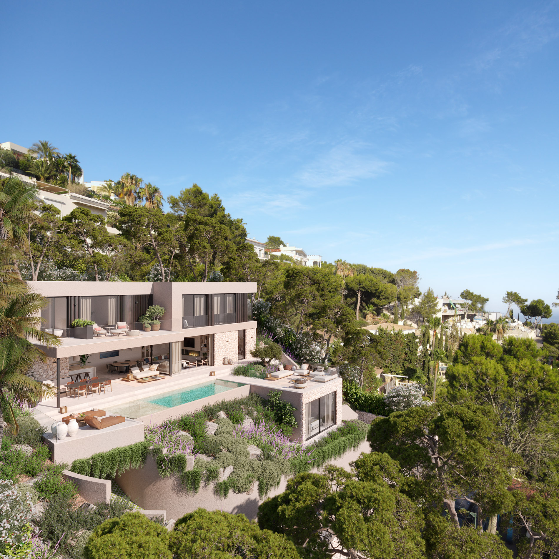 Vivir el Mediterráneo desde las colinas de Costa d’en Blanes